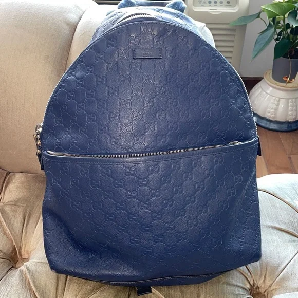 Gucci | Bags | Authentic Gucci Leather Backpack Unisex  display picture 1
